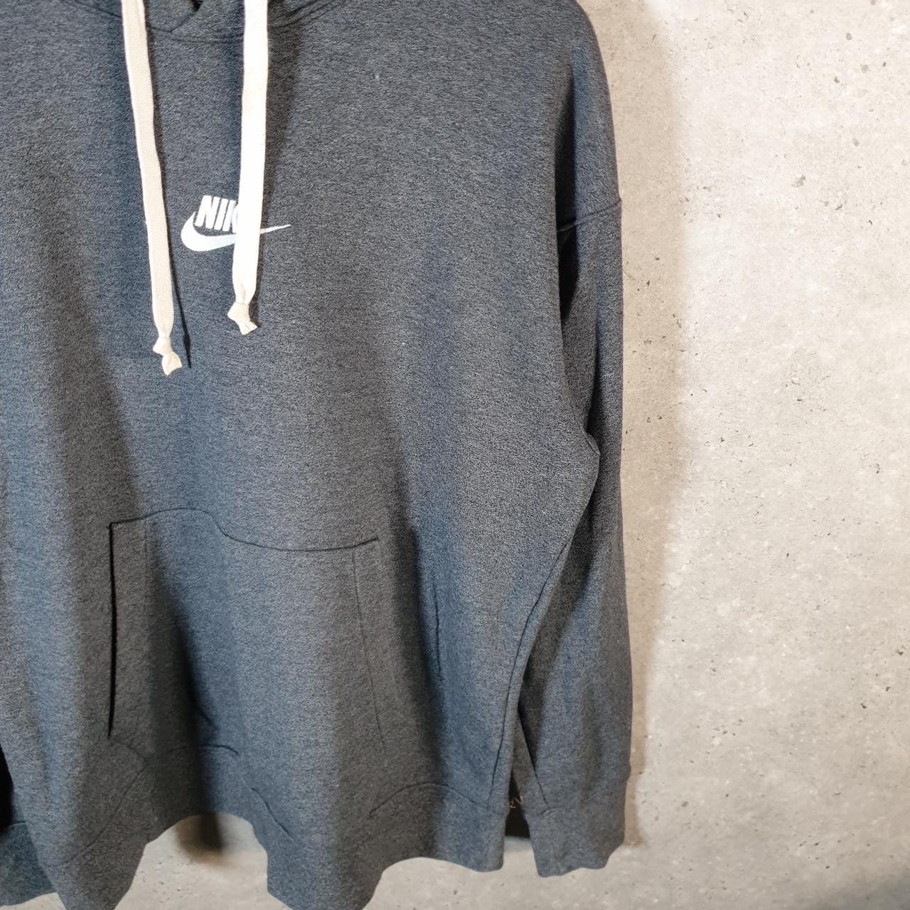 Vintage Nike Club Embroidered Hoodie Men’s Medium Grey Swoosh Y2K Pullover