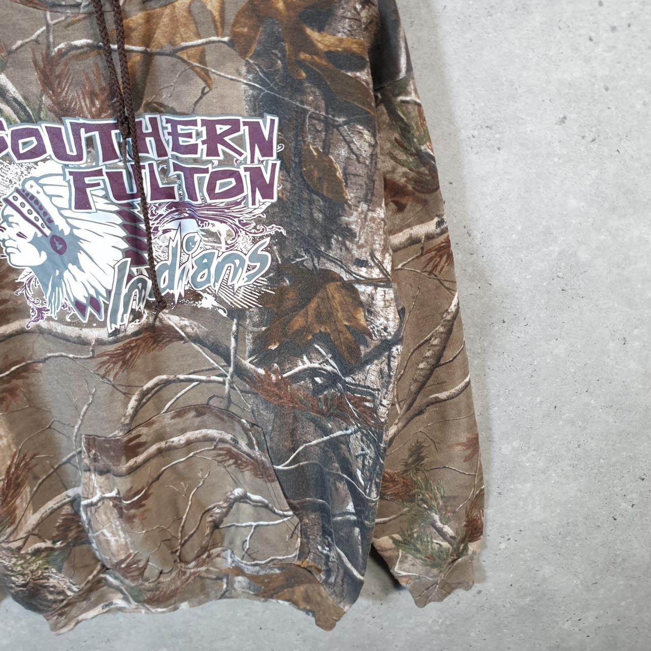 Vintage Russell Outdoors RealTree Camouflage Hoodie Men’s Medium Brown Huntings