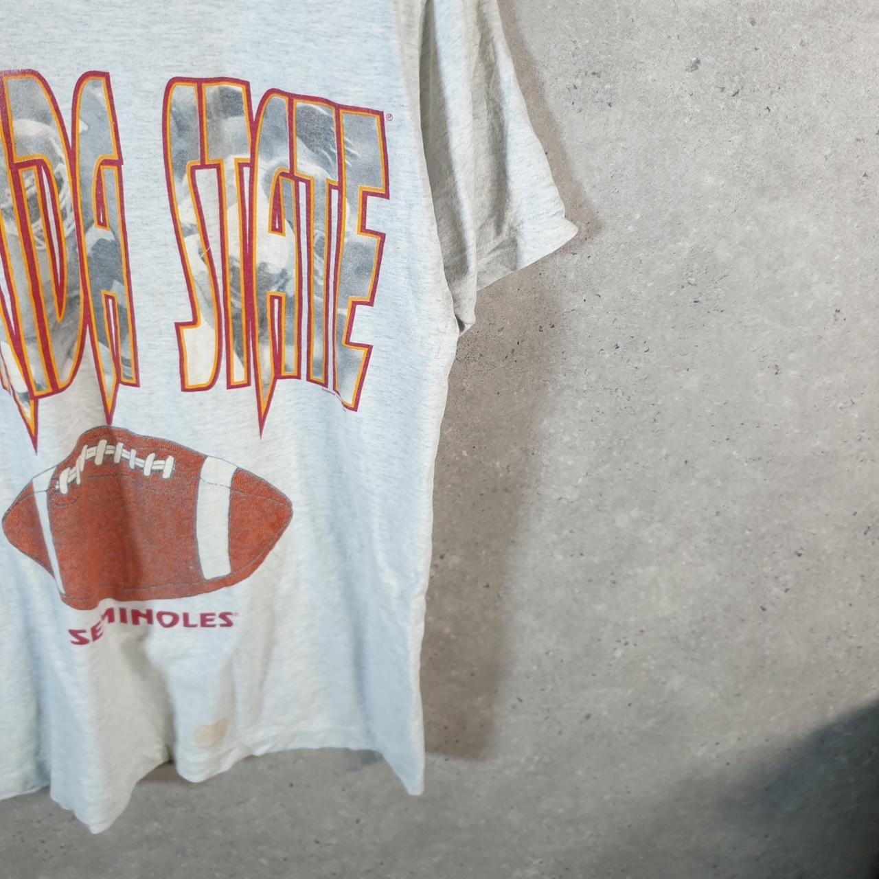 Vintage Fruit of the Loom Florida State 90s Single Stitch T Shirt Men’s Medium Grey