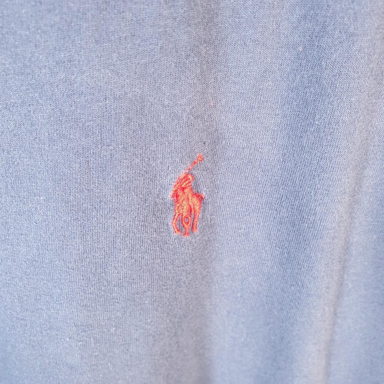 Vintage Ralph Lauren Polo T Shirt Men’s Large Blue Embroidered Custom Fit Pony