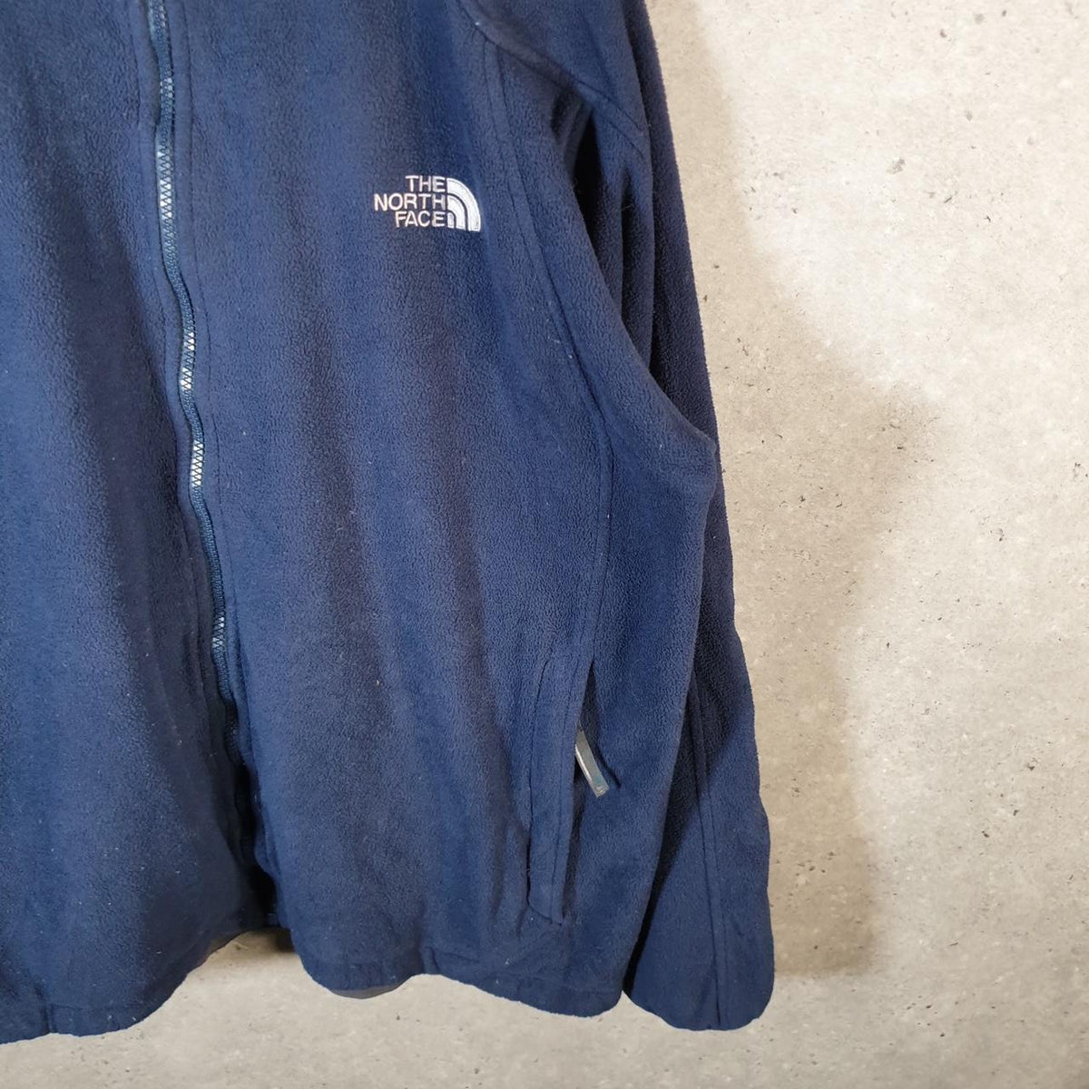 Vintage The North Face TNF Fleece Sweatshirt Mens Full Zip Large Blue Full Zip Logo
