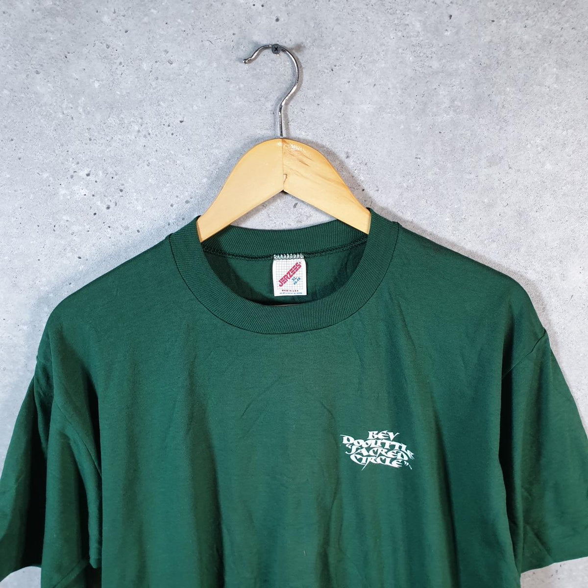 Vintage Jerzees USA Bev Doolittle Sacred Circle Single Stitch T Shirt Men’s XL Green Big Fish Vintage