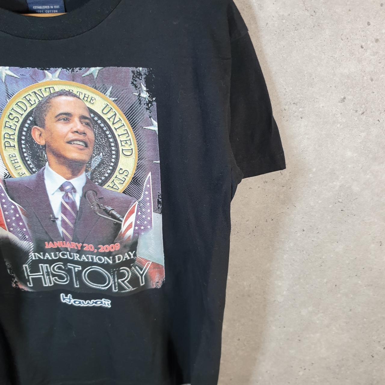 Vintage Barack Obama 2009 Inauguration USA T Shirt Men’s Black XL