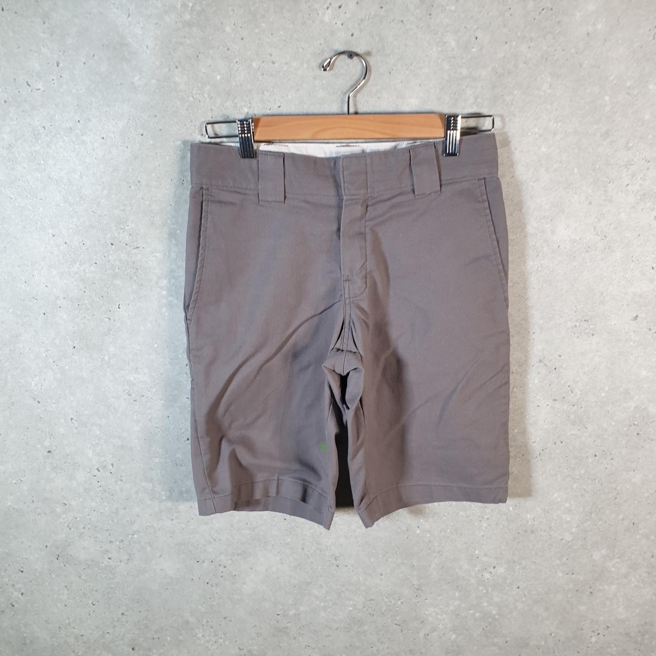 Vintage Dickies Baggy Chino Shorts Jorts Cargo Mens W28 Grey Flex Slim Fit
