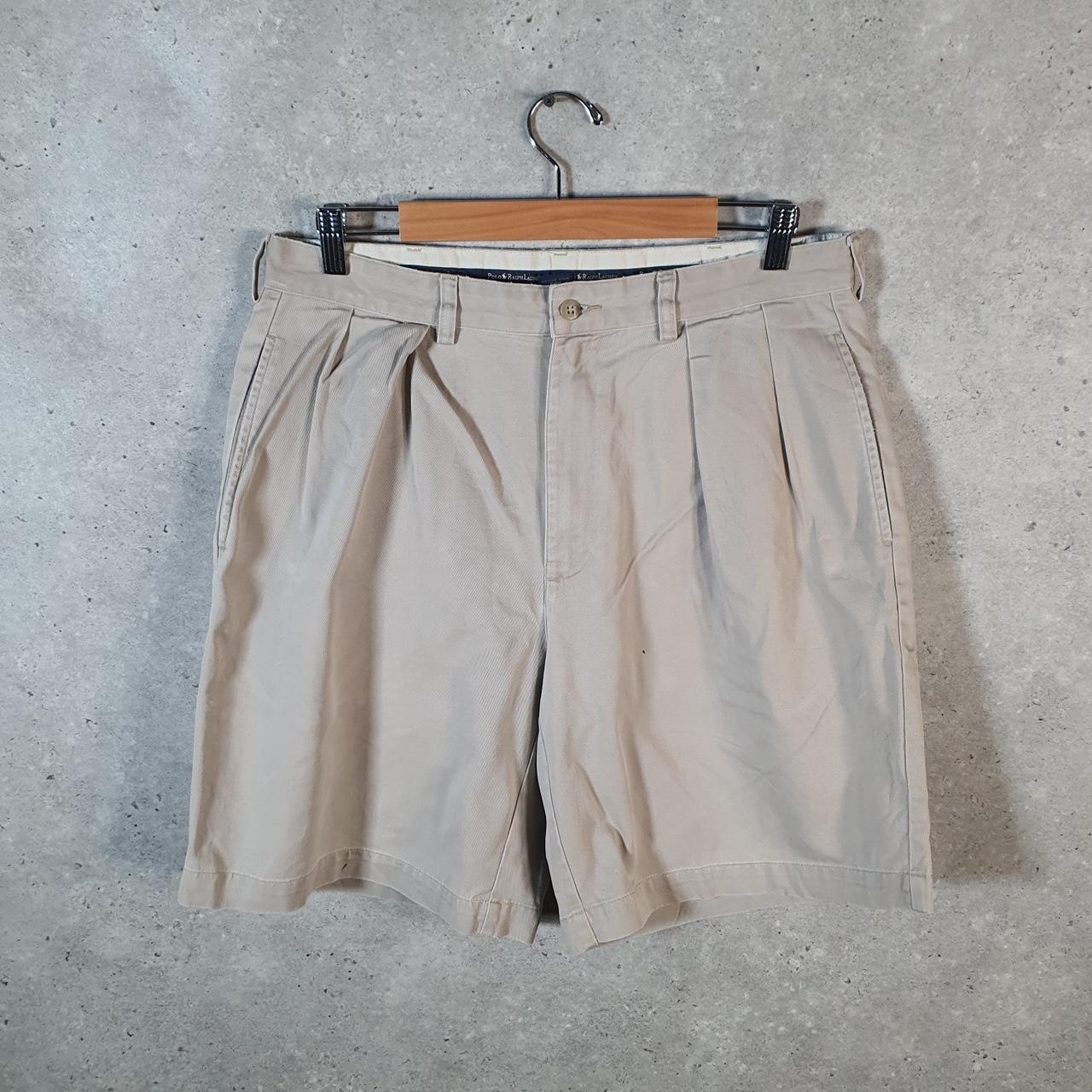 Vintage Ralph Lauren Polo Shorts Jorts Chino Cargo Men’s W34 Brown Baggy Cotton