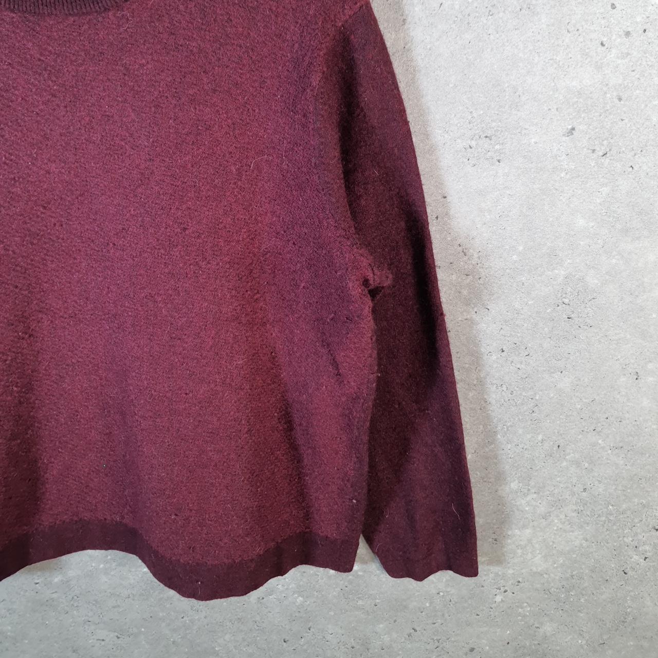 Vintage Under Armour Knit Sweater Women’s Large Burgundy Y2K Pullover Casual