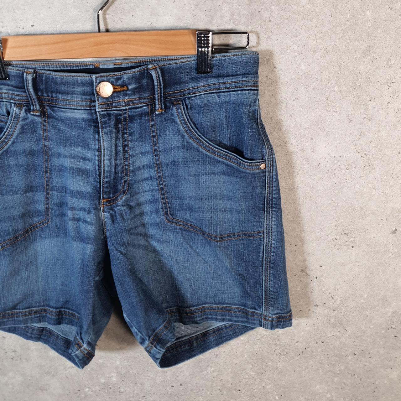 Vintage Lee Baggy Shorts Jorts Cargo Womens W30 Blue Denim Relaxed Cargo