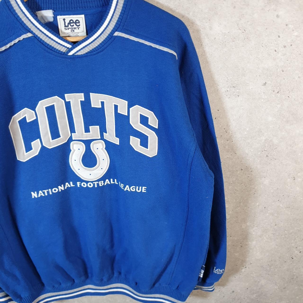 Vintage Lee Sport Indianapolis Colts NFL Sweatshirt Men’s Large Blue USA Pullover