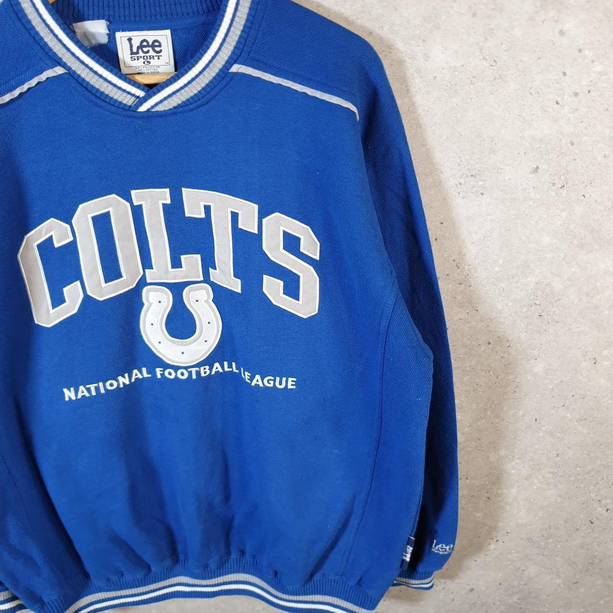 Vintage Lee Sport Indianapolis Colts NFL Sweatshirt Men’s Large Blue USA Pullover