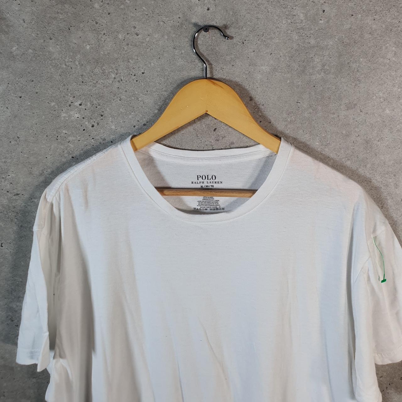 Vintage Ralph Lauren Polo Sport T Shirt Men’s XL White Classic Fit Embroidered Pony C8642