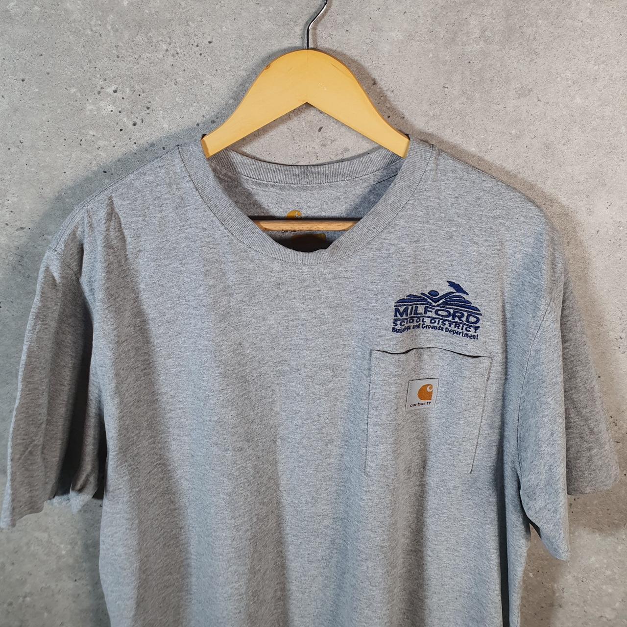 Vintage Carhartt Pocket T Shirt Men’s Medium Grey Workwear Chore Utility Original Fit C9284