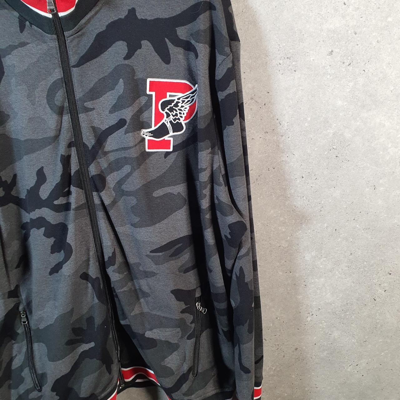 Vintage Ralph Lauren Polo P Crest Badge Sweatshirt Men’s 2XL Grey Cotton Full Zip Pony