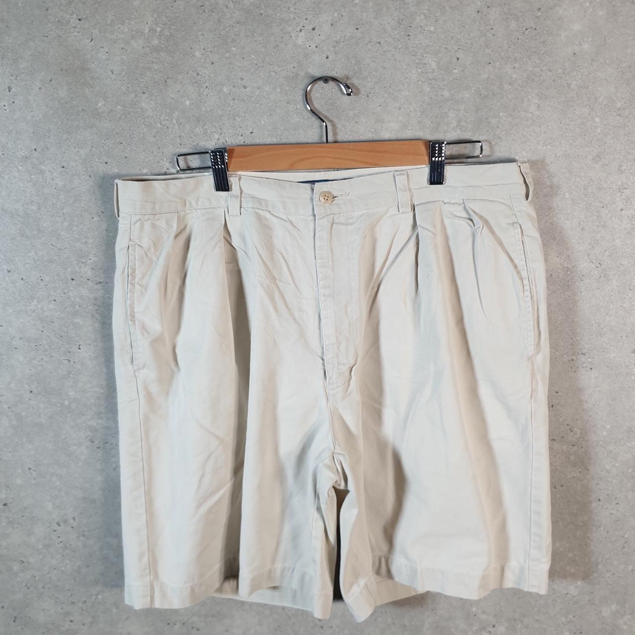 Vintage Ralph Lauren Polo Shorts Jorts Chino Cargo Men’s W38 Beige Baggy Cotton