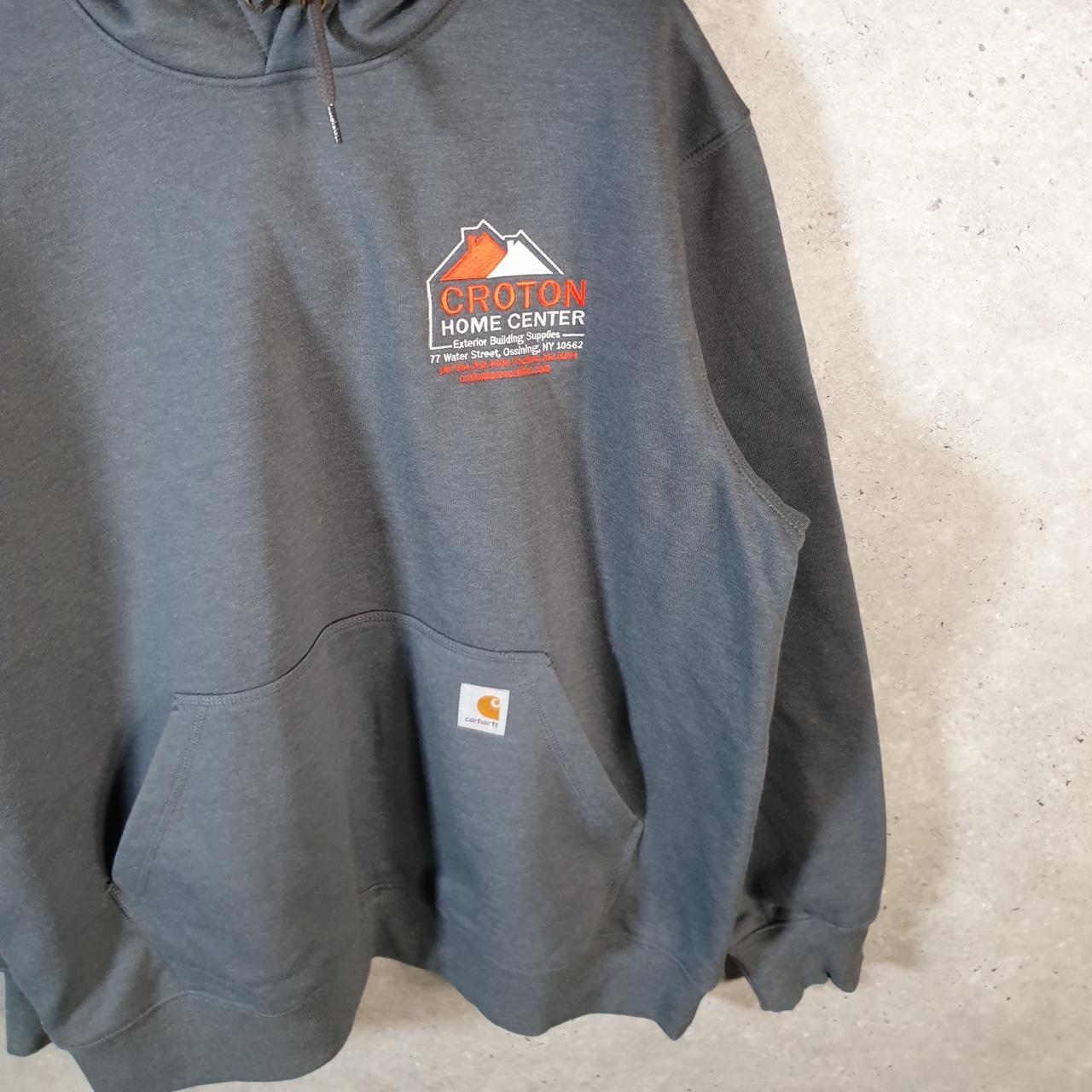 Vintage Carhartt Rain Defender Hoodie Men’s XL Grey Pullover Blank USA Loose Fit