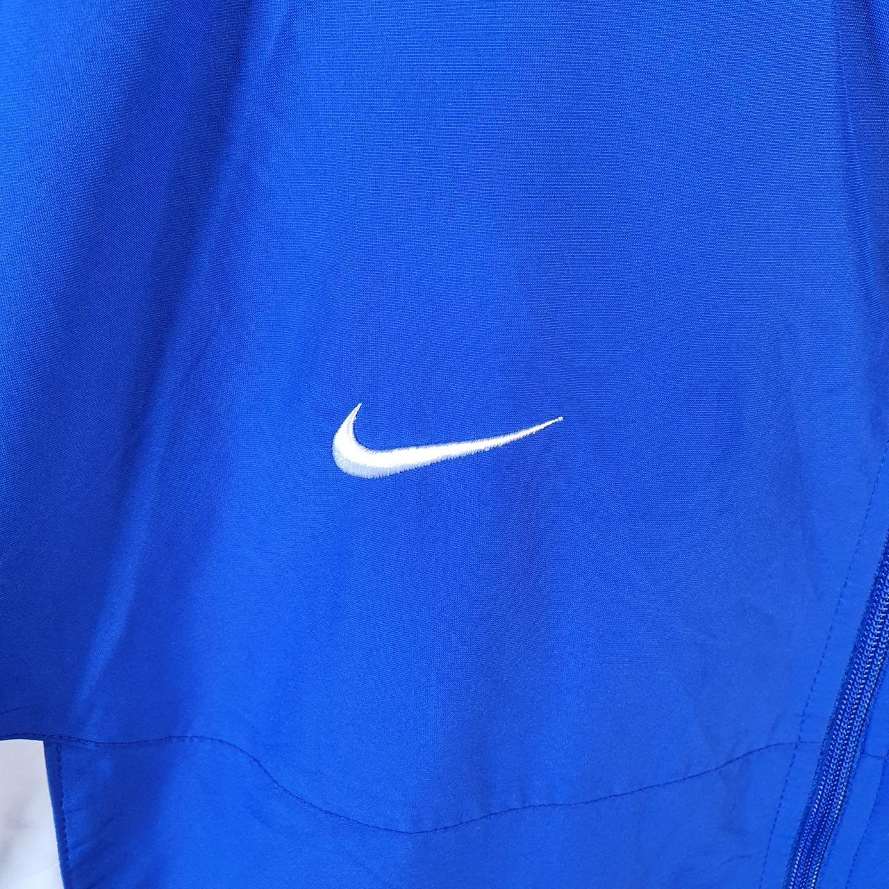 Vintage Nike Team Windbreaker Track Jacket Mens XL Blue USA Swoosh Full Zip USA