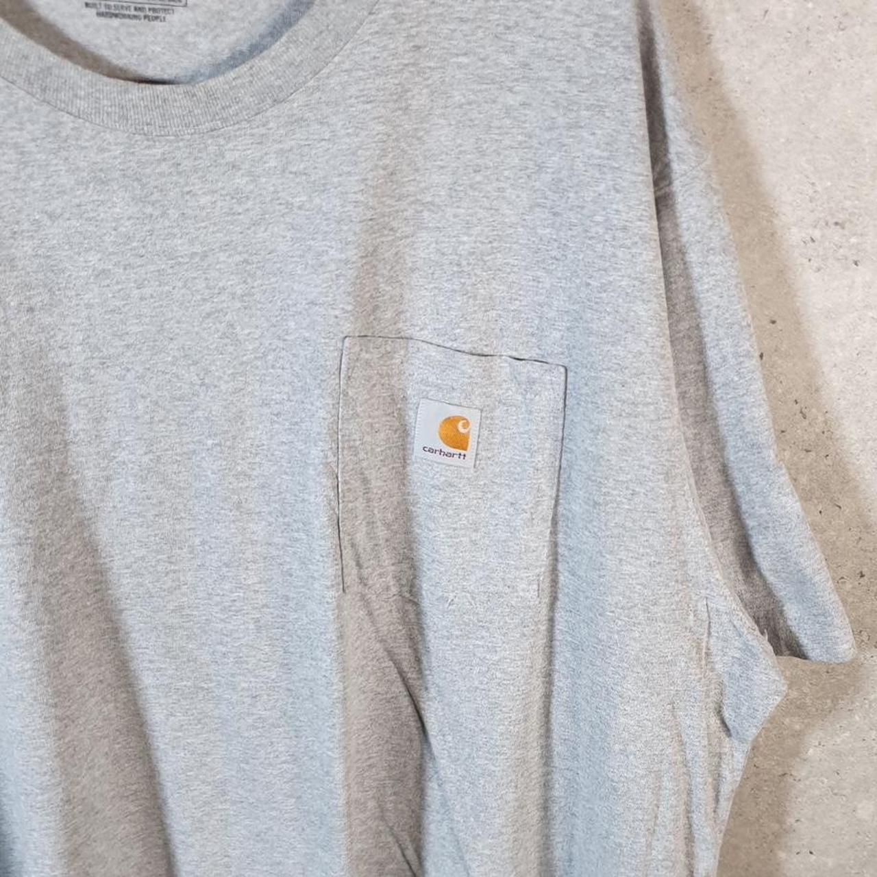 Vintage Carhartt Pocket T Shirt Men’s XL Grey Workwear Chore Utility Loose Fit