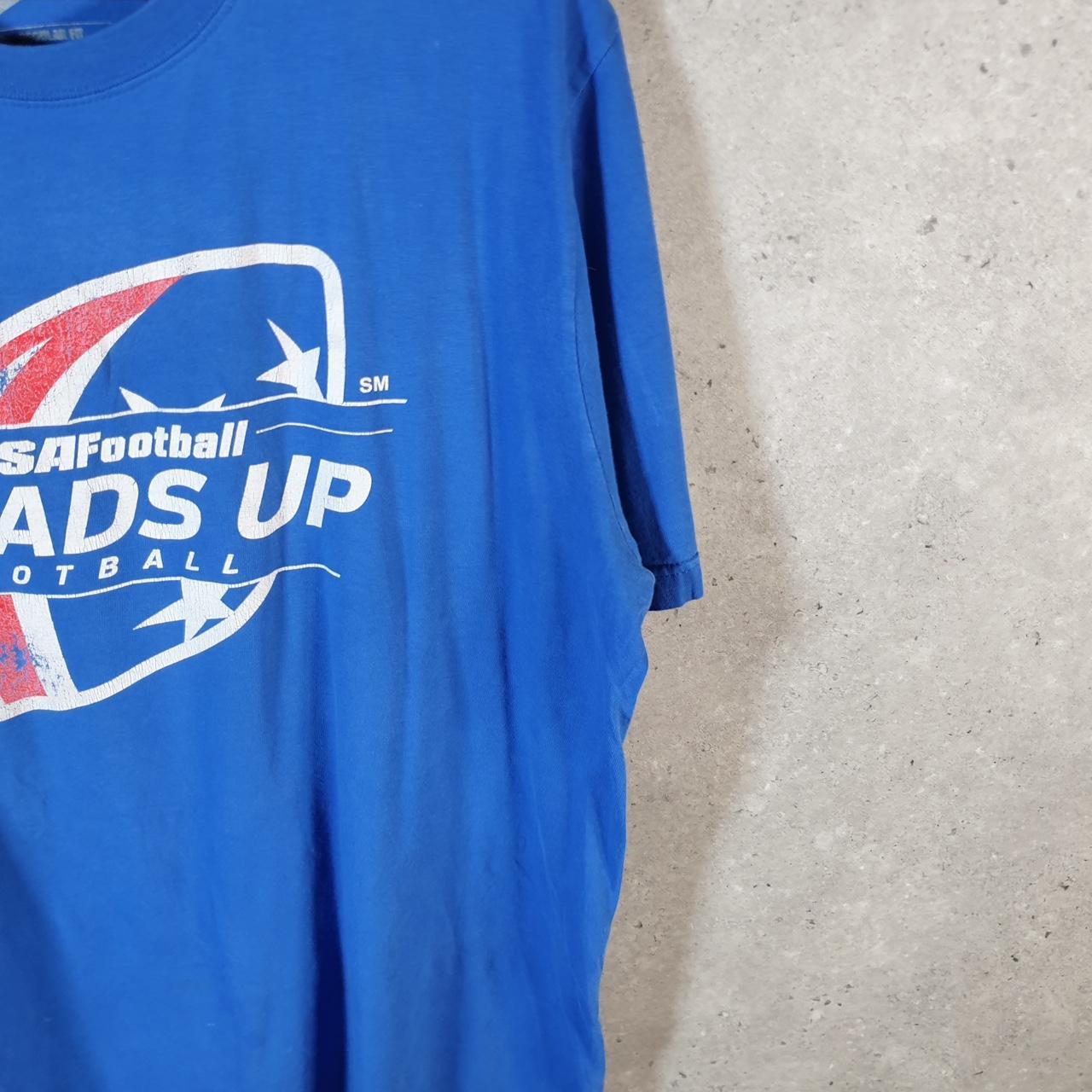 Vintage Nike USA Football T Shirt Men’s XL Blue Logo Swoosh Athletic