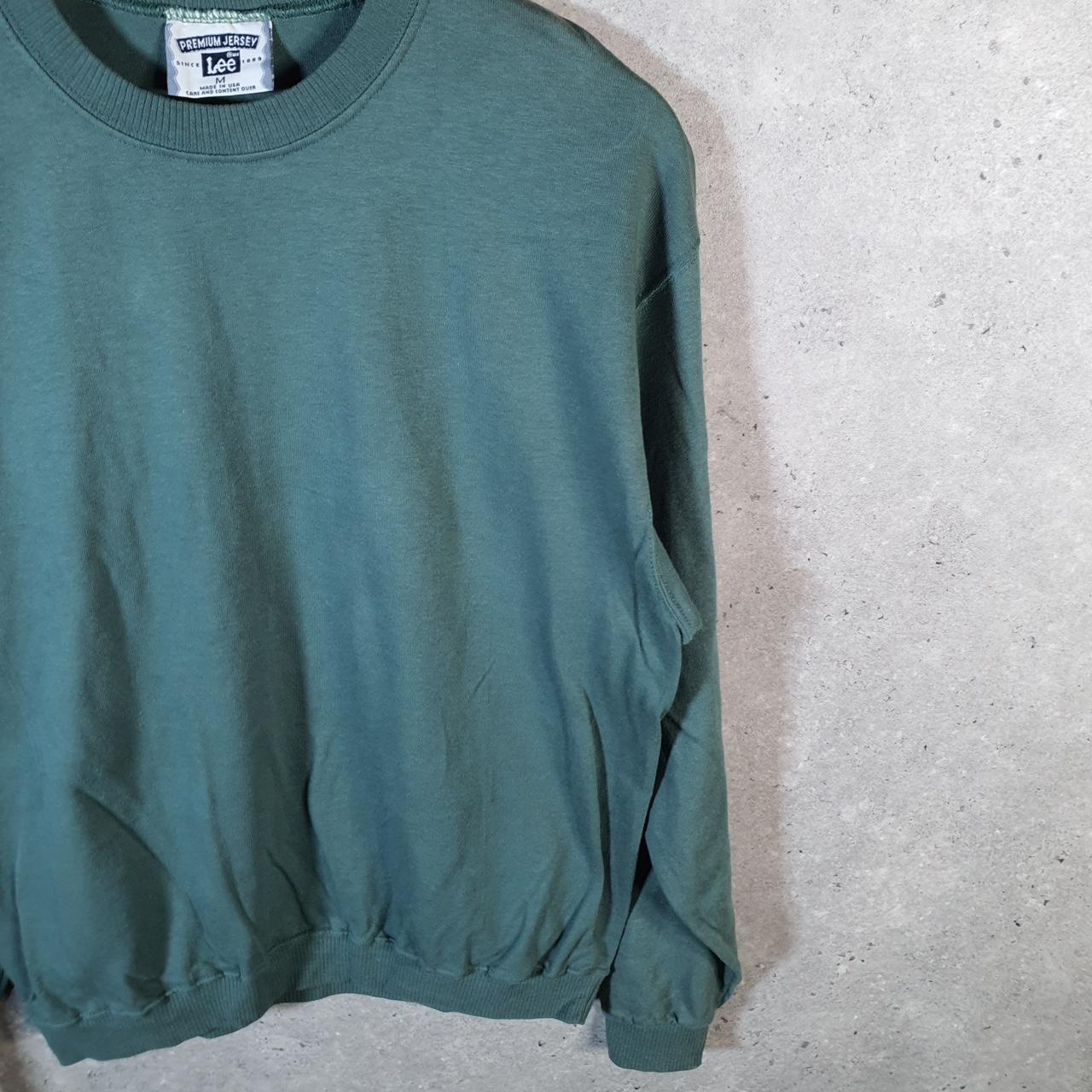 Vintage Lee Premium Jersey Sweatshirt Men’s Medium Blue USA Blank Pullover