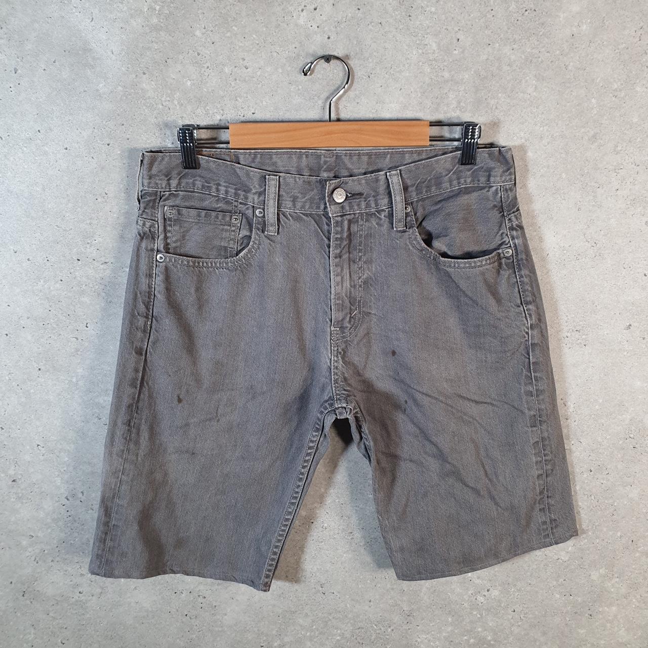 Vintage Levi’s 569 Baggy Shorts Jorts Cargo Mens W32 Grey Relaxed Denim