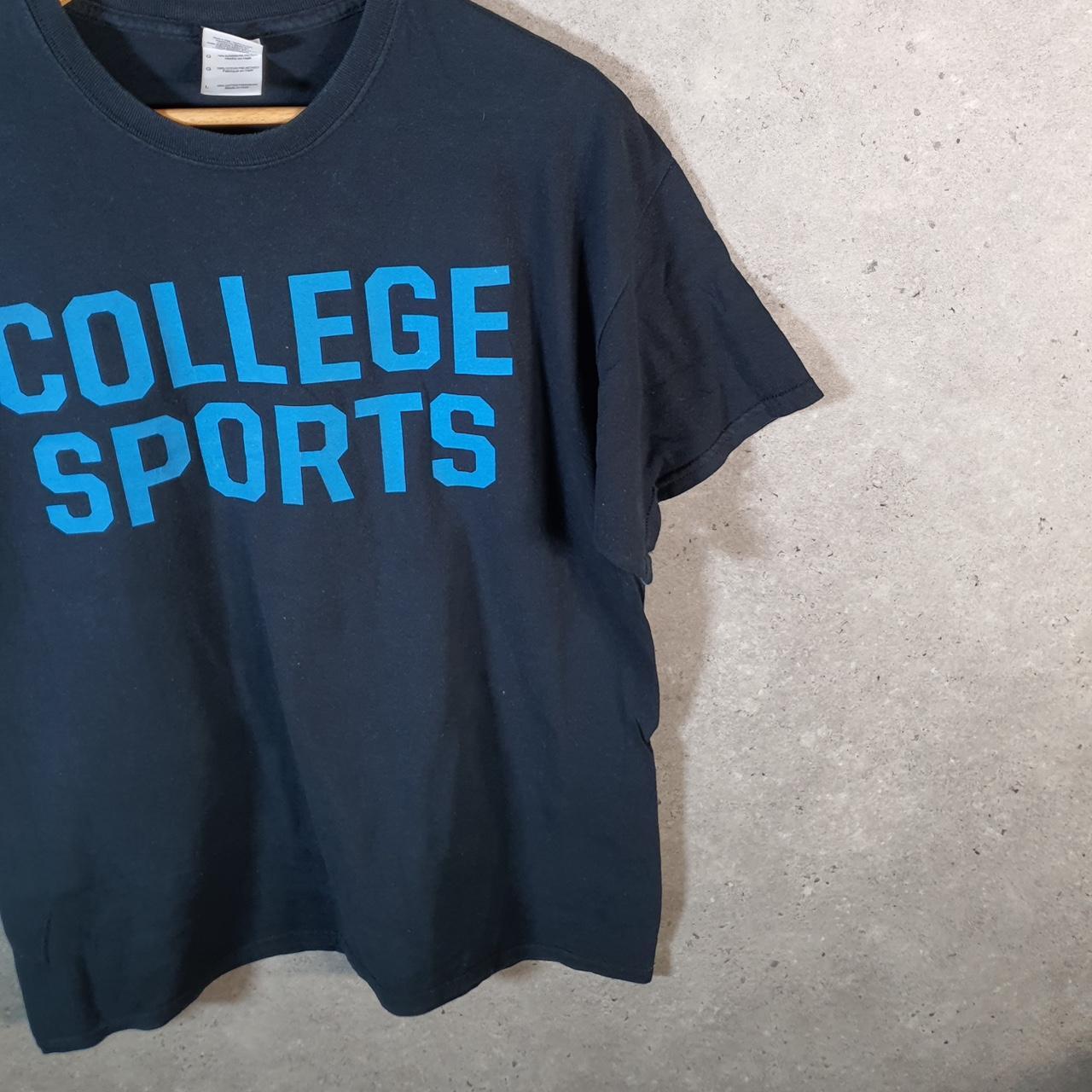 Gildan College Sports Big Ten Network T Shirt Jersey Mens Large Black USA