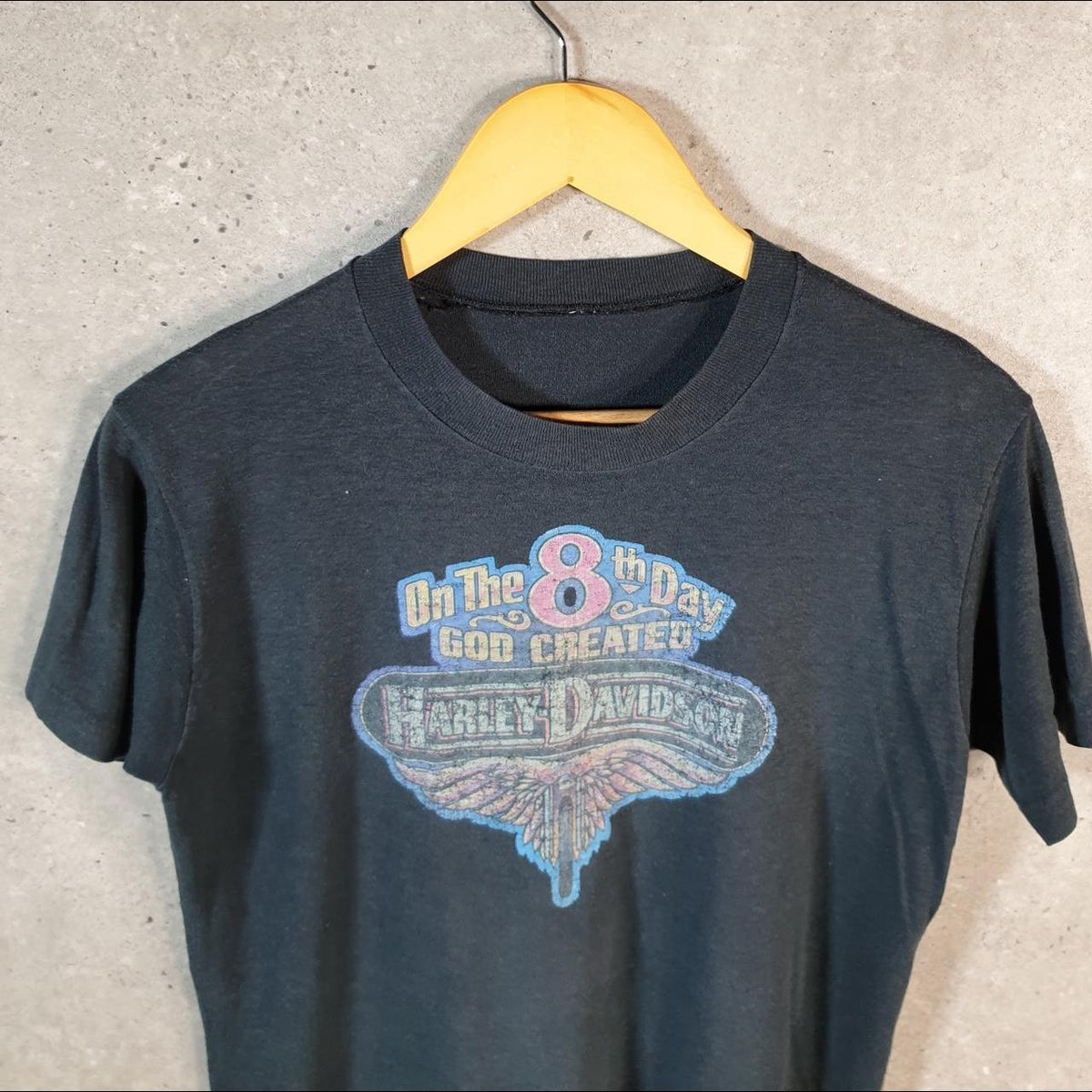Vintage Harley Davidson Graphic USA 90s Single Stitch T Shirt Men’s XS Black C8772