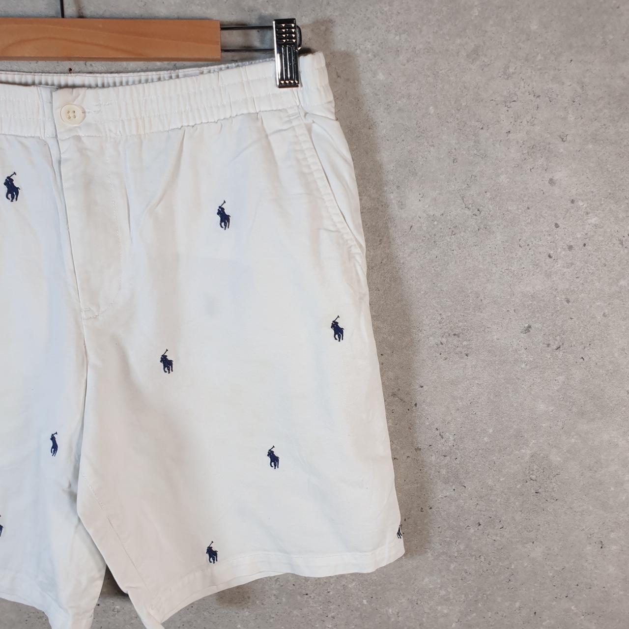 Vintage Ralph Lauren Polo Shorts Jorts Chino Cargo Womens W30 White Baggy Cotton