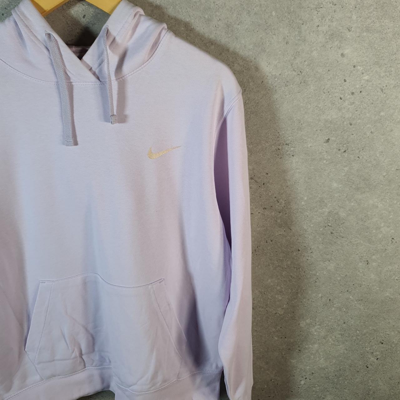 Vintage Nike Club Embroidered Hoodie Men’s Small Pink Swoosh Y2K Pullover