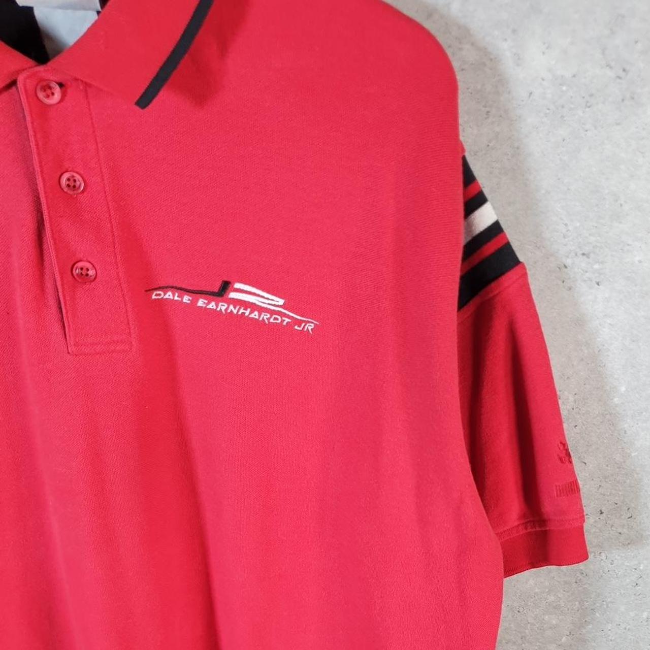 Vintage NASCAR Chase Authentics Dale Earnhardt Jr Polo Shirt Men’s XL Red Embroidered