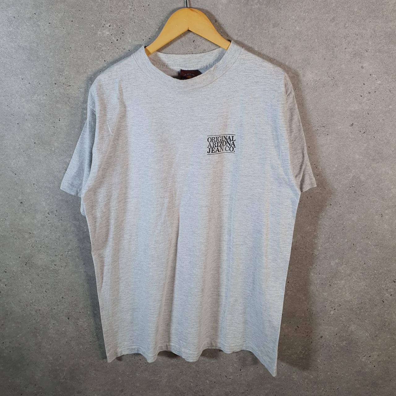 Vintage Original Arizona Jean Company 90s USA Single Stitch T Shirt Men’s Large Grey