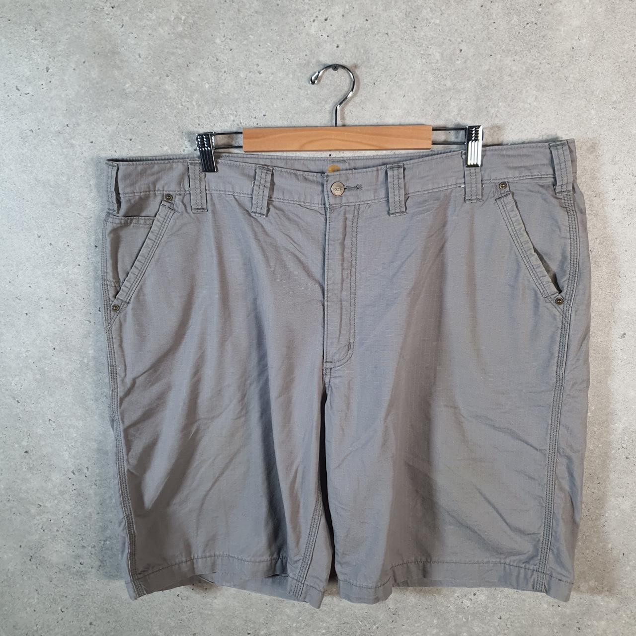 Vintage Carhartt Baggy Carpenter Shorts Jorts Cargo Men’s W44 Grey Relaxed Fit Workwear Big Fish Vintage