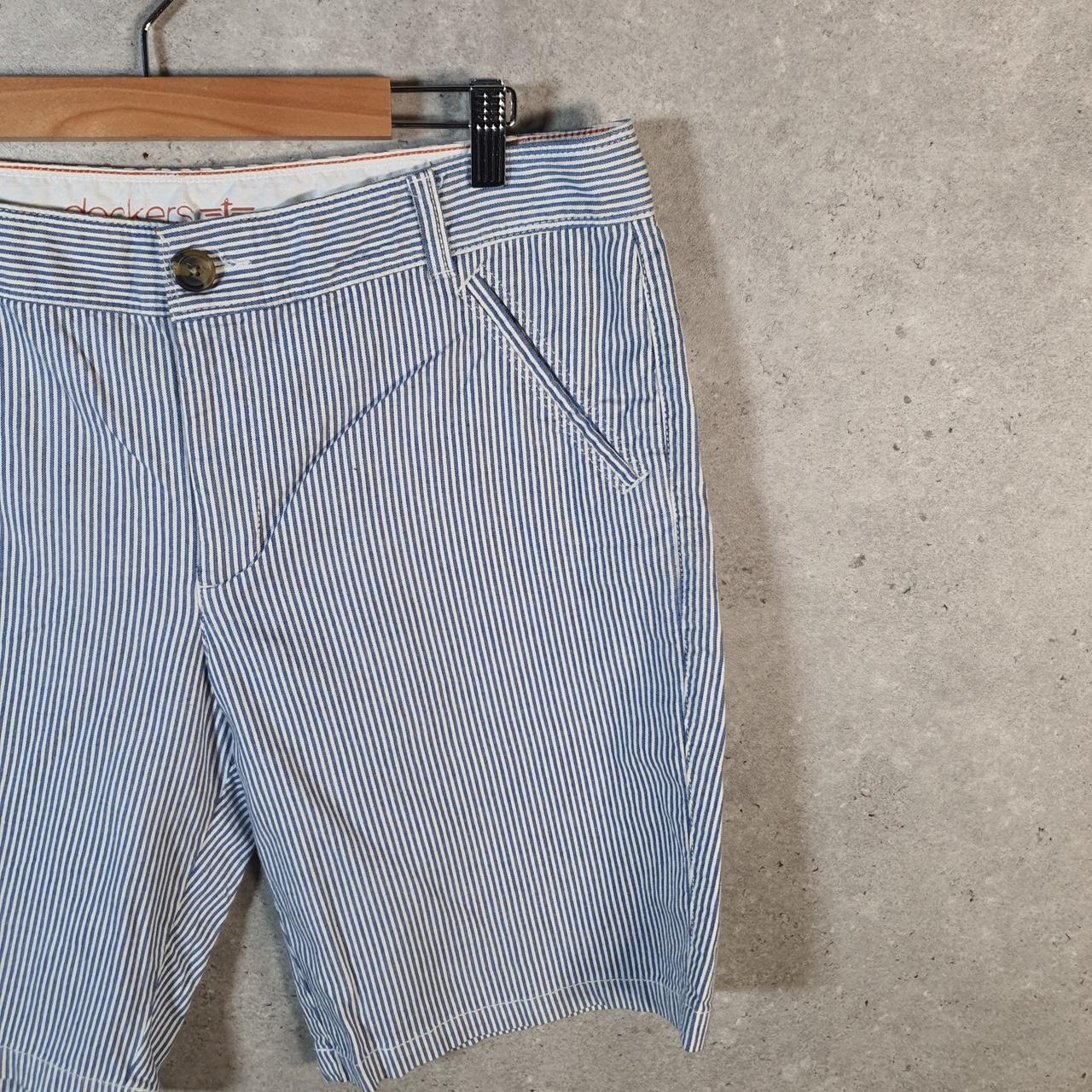 Vintage Dockers Chino Shorts Jorts Cargo Womens W36 Blue Baggy Cotton