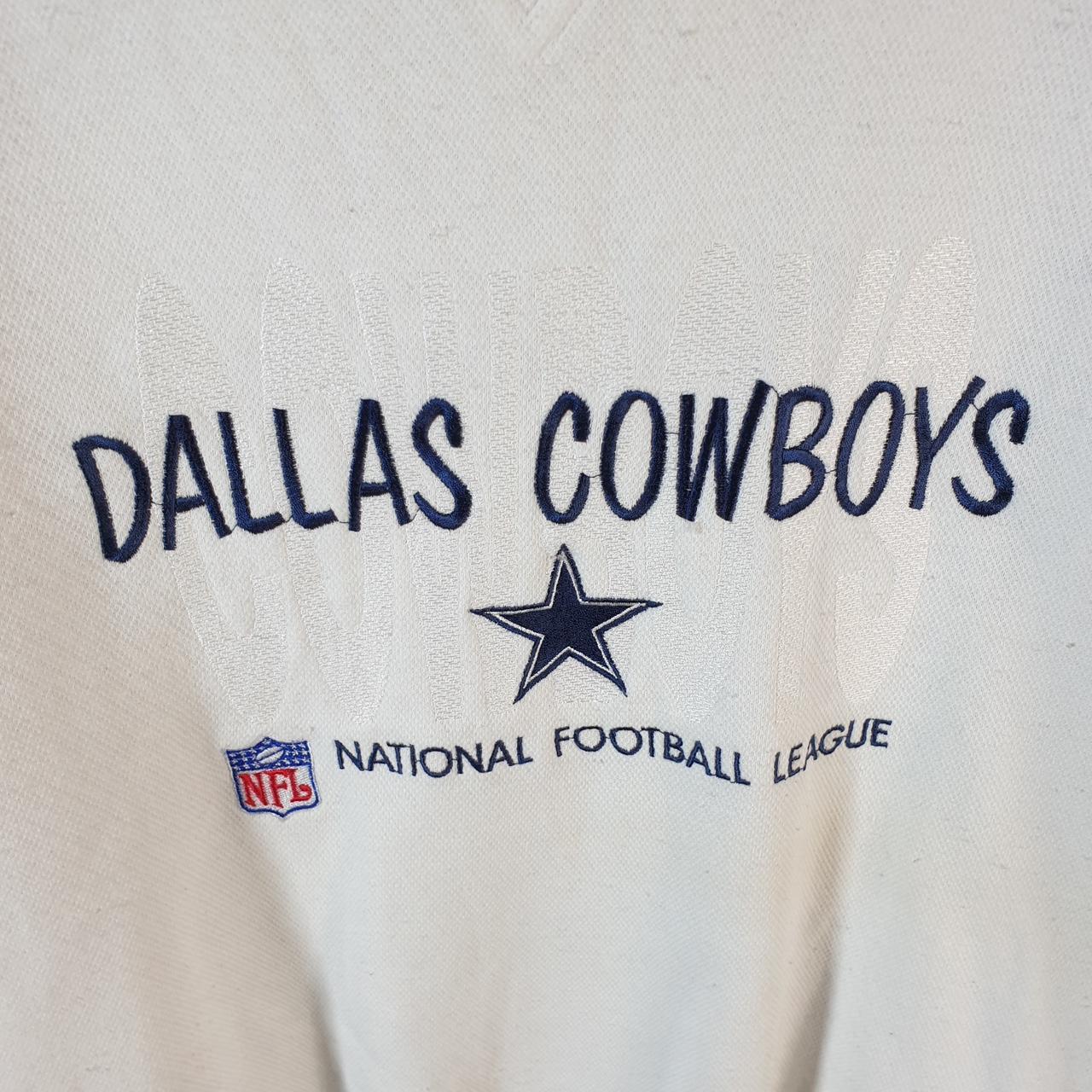 Vintage NFL Pro Line Logo Athletic Dallas Cowboys Sweatshirt Men’s XL White USA Pro Sport