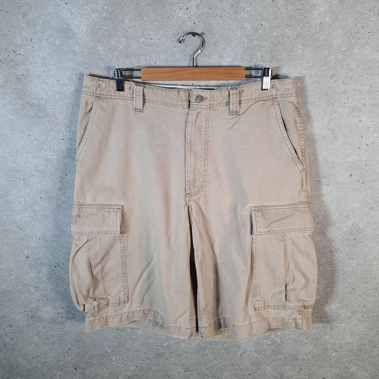 Vintage Ralph Lauren Polo Shorts Jorts Chino Cargo Men’s W36 Brown Baggy Cotton