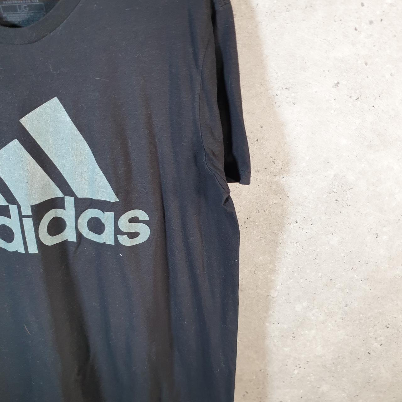 Vintage Adidas Go To Tee T Shirt Men’s Large Black Three Stripes Logo