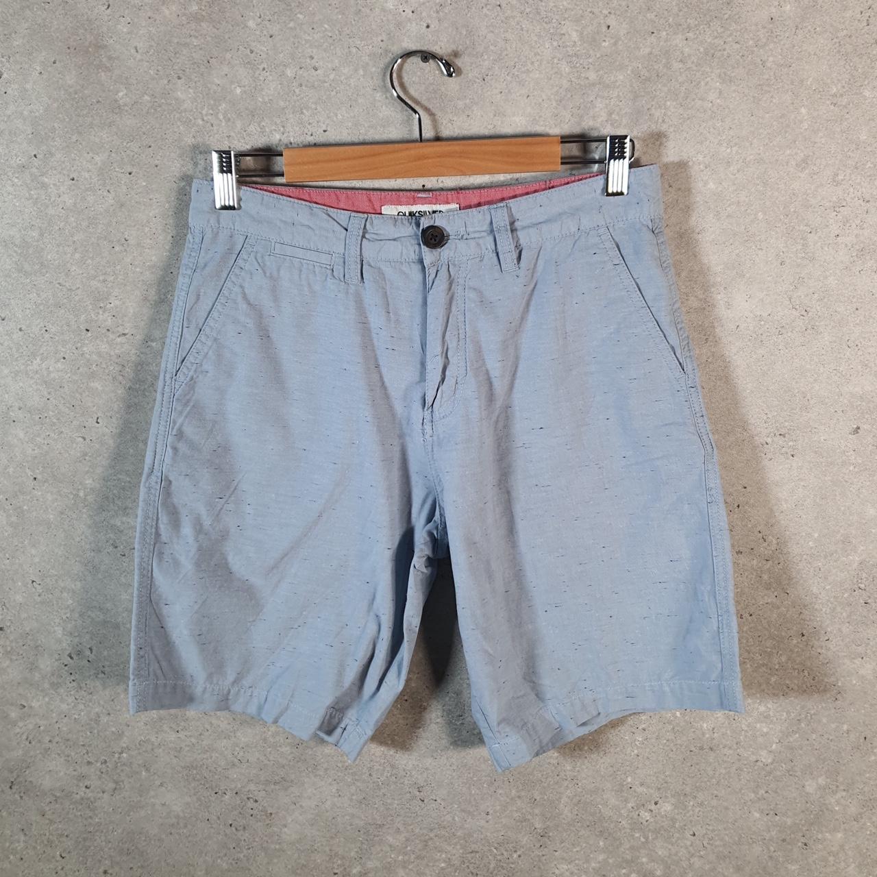 Vintage Quiksilver Chino Shorts Jorts Cargo Men’s W30 Blue Baggy Cotton A4466