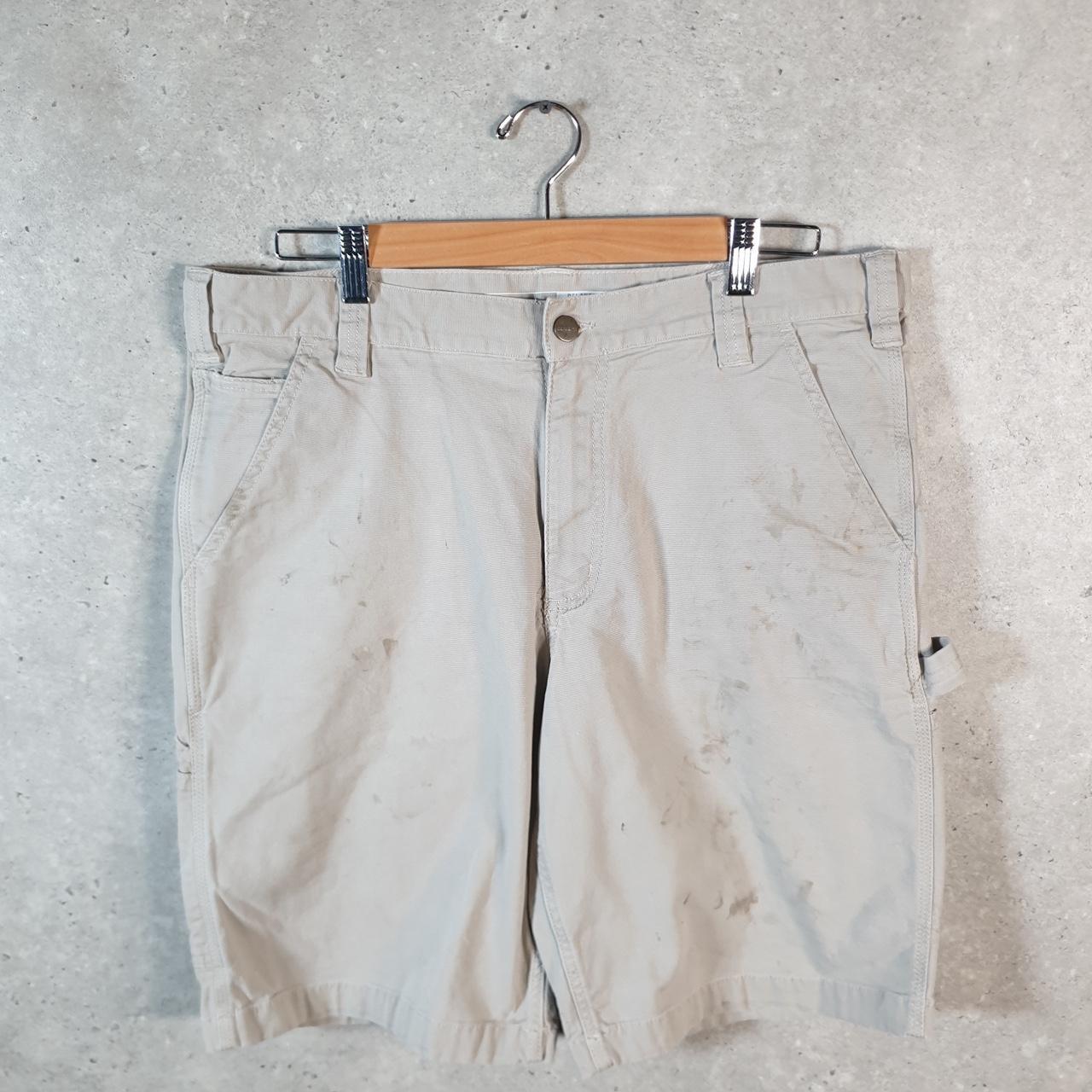 Vintage Carhartt Baggy Carpenter Shorts Jorts Cargo Men’s W36 Brown Relaxed Fit Workwear