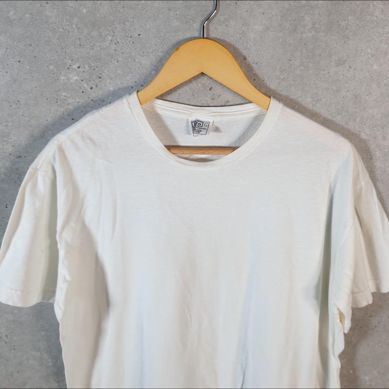 Vintage Ralph Lauren Polo Sport T Shirt Men’s Large White Classic Fit Embroidered Pony C9161