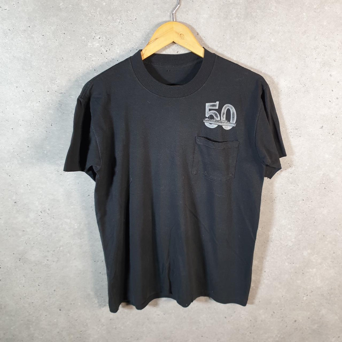Vintage Dont Tread on Me Snake Graphic USA Single Stitch T Shirt Men’s Small Black C8017