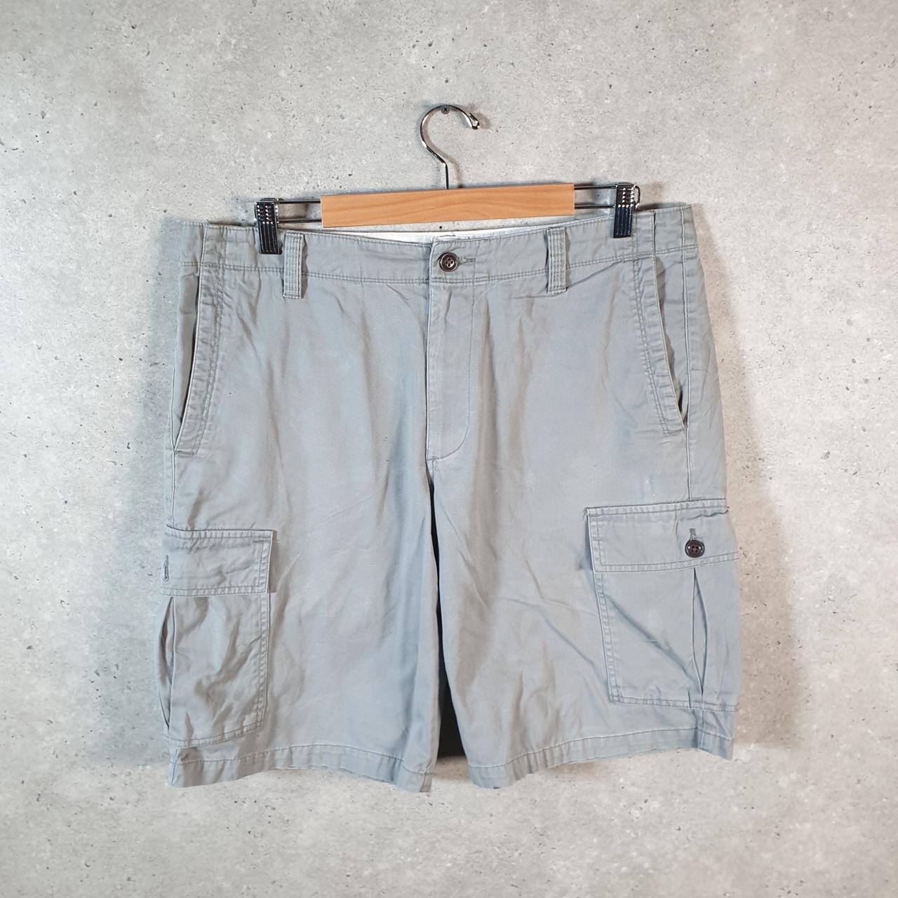 Vintage Dockers Chino Shorts Jorts Cargo Men’s W34 Grey Baggy Cotton A4316