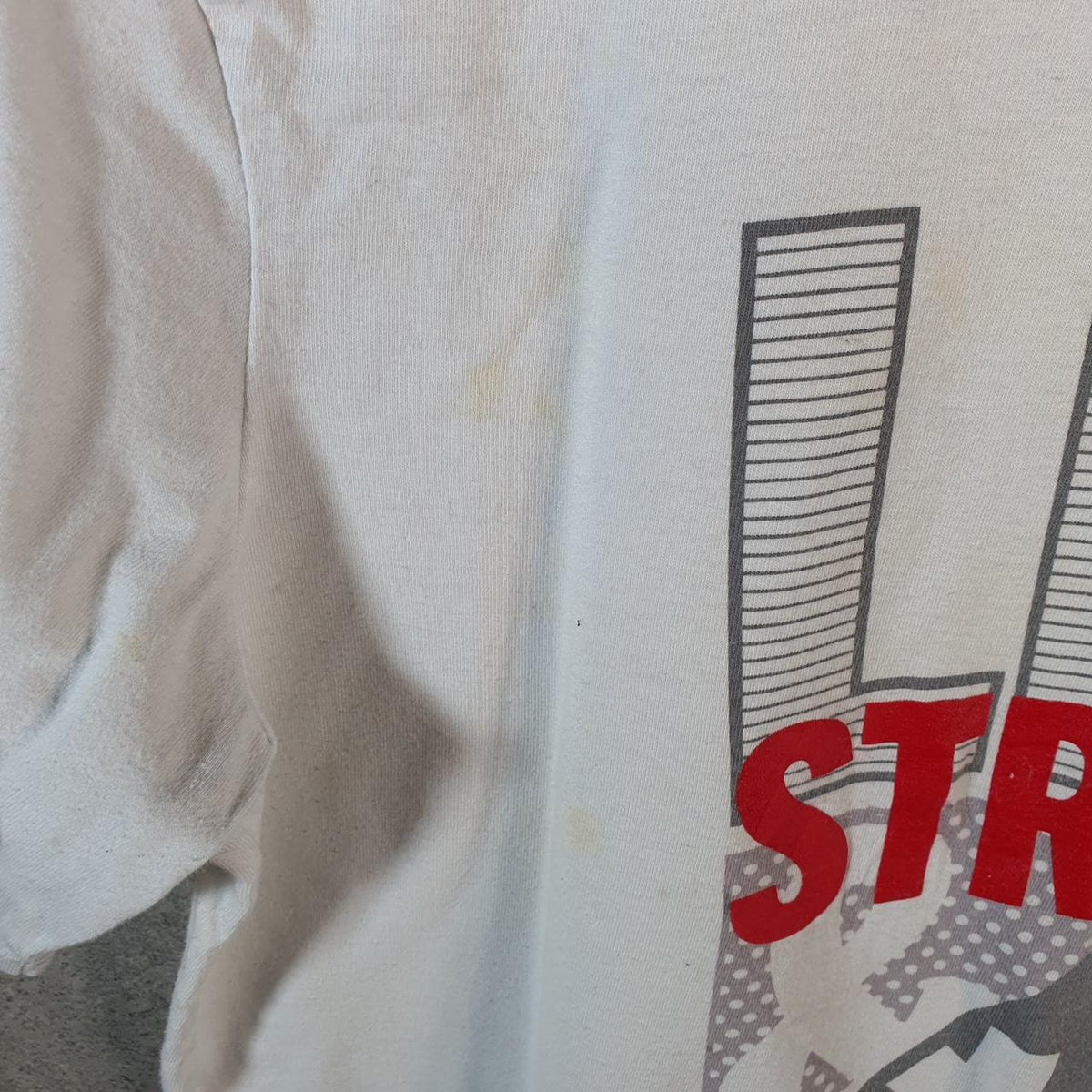 Vintage Levis Spellout T Shirt Shirt Men’s Small Regular Fit White Logo Athletic