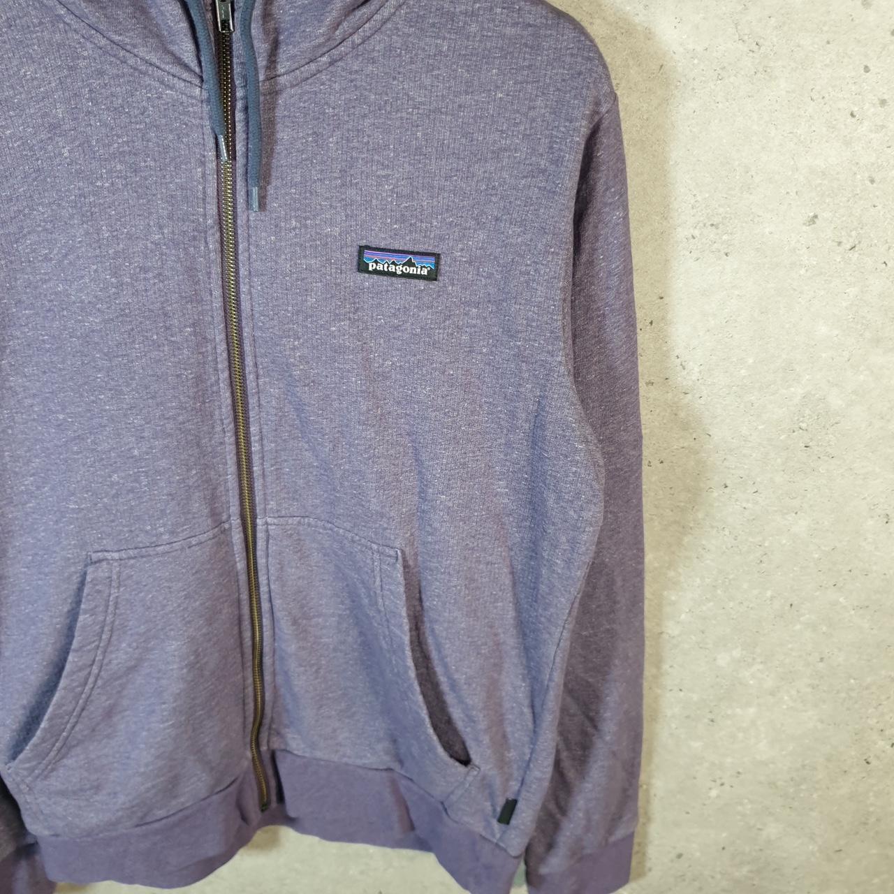 Vintage Patagonia French Terry Hoody Hoodie Men’s Small Purple Full Zip