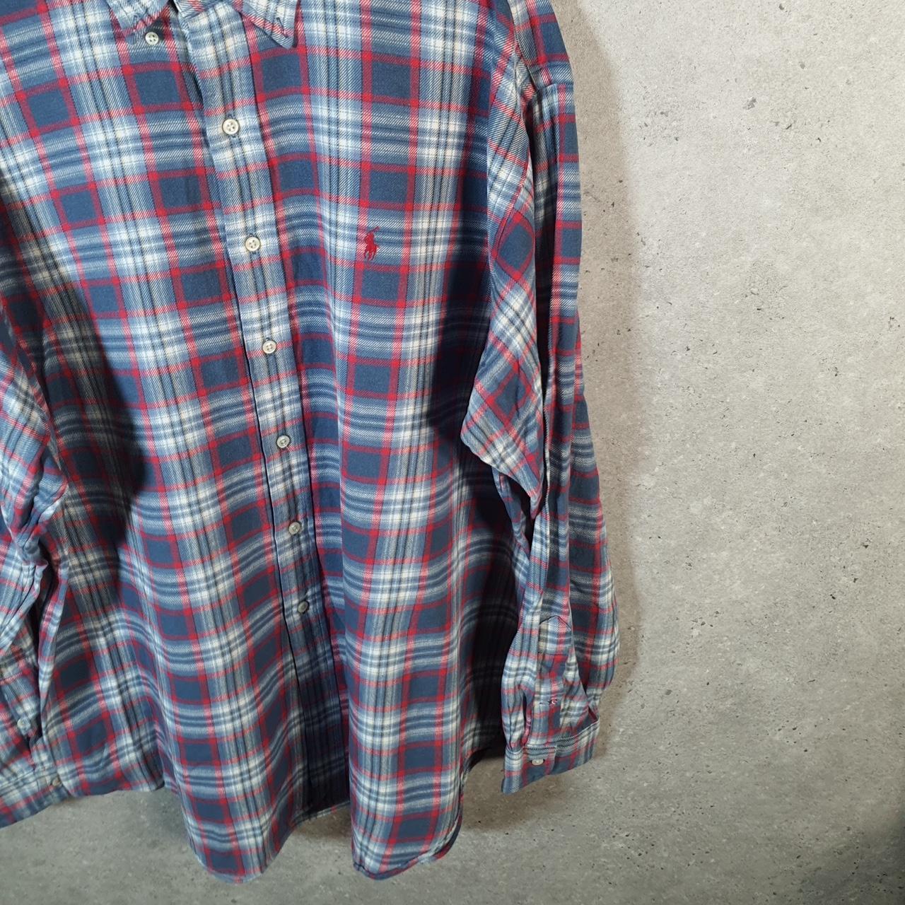 Vintage Ralph Lauren Button Down Shirt Men’s XL Blue Blake Fit Cotton Pony