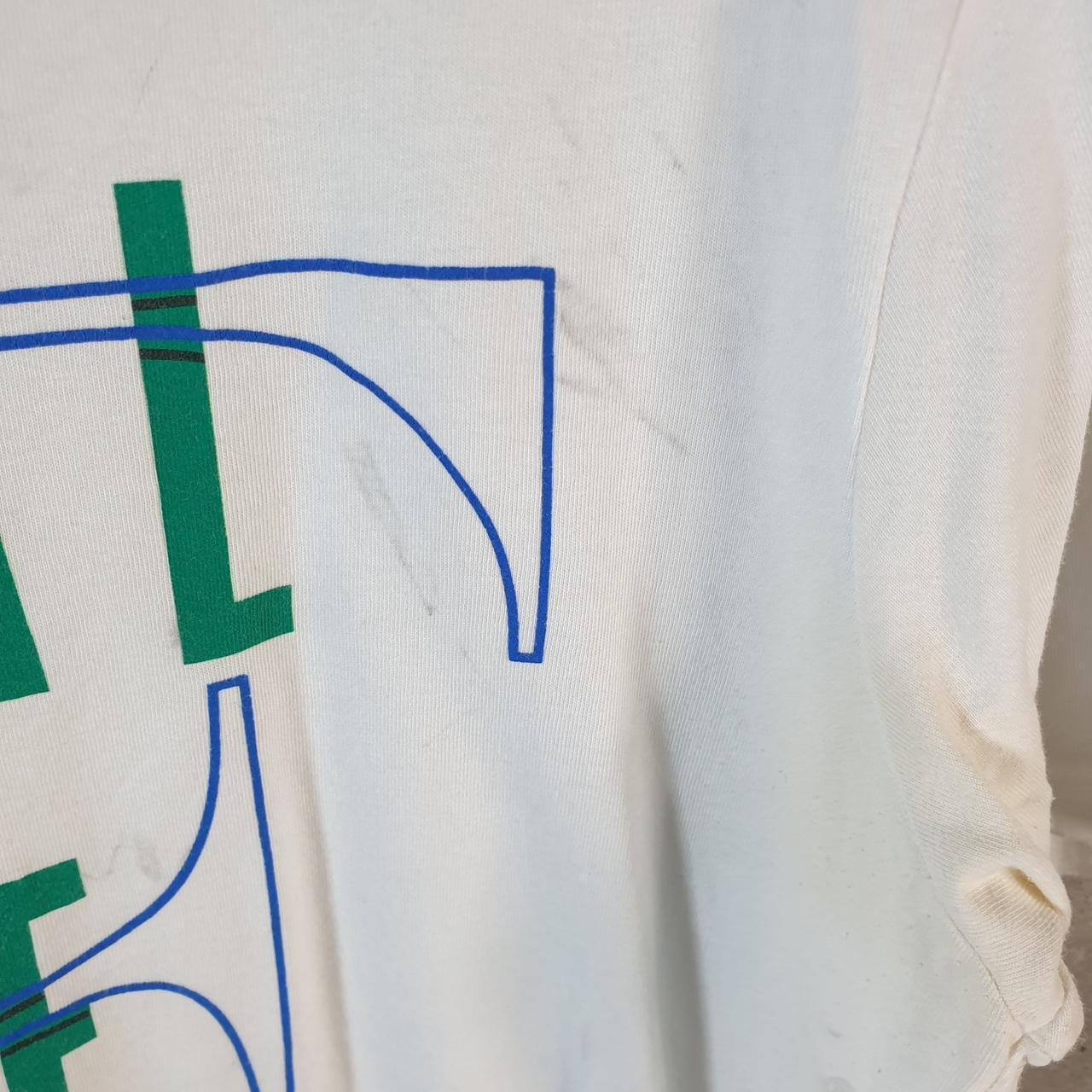 Vintage Nike Steal The Show Dri Fit Spellout T Shirt Men’s Large White Logo Swoosh Athletic