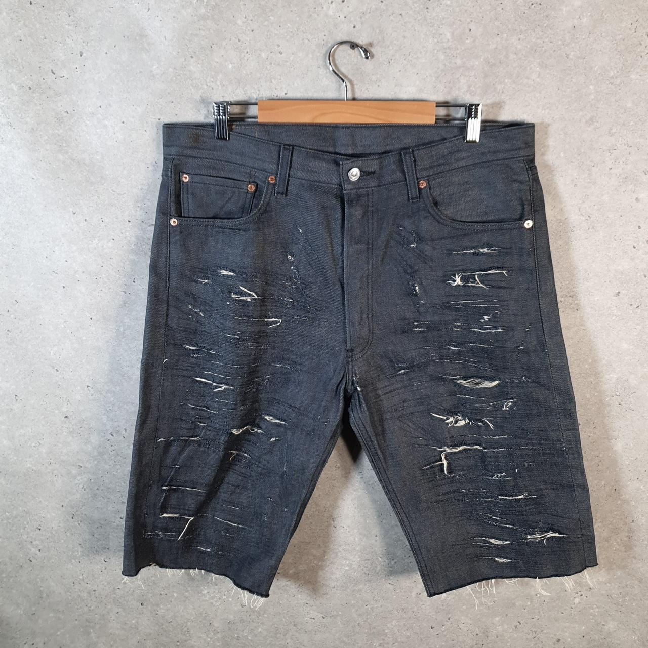 Vintage Levi’s 501 Baggy Shorts Jorts Cargo Mens W36 Grey Relaxed Denim