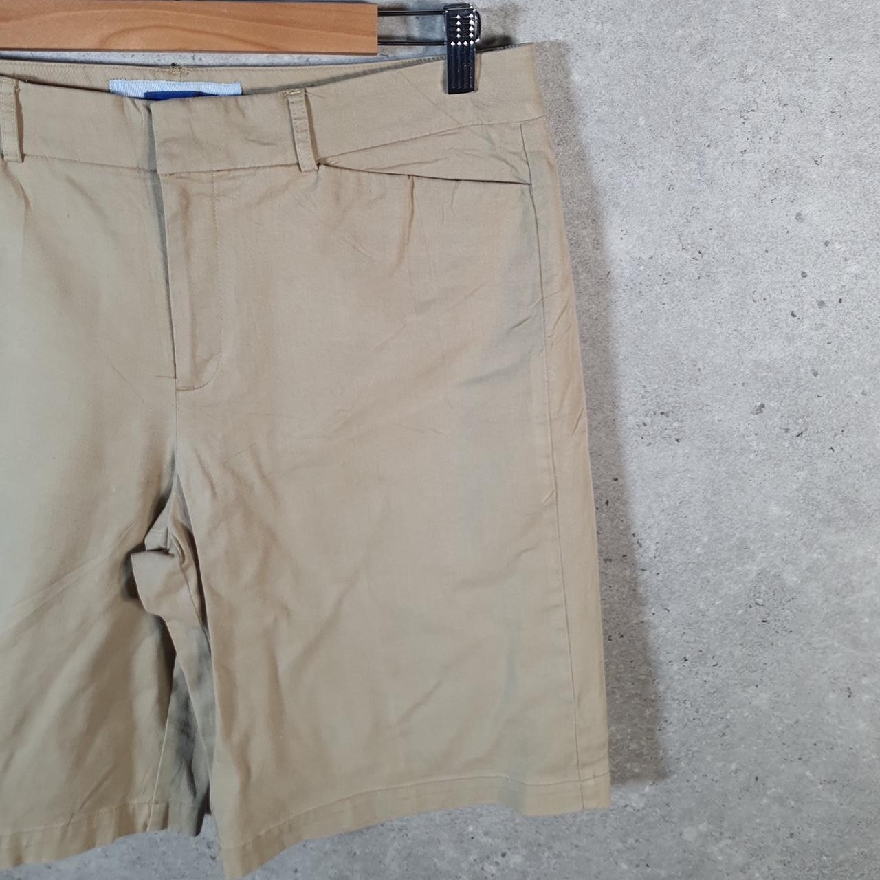 Vintage Dockers Chino Shorts Jorts Cargo Womens W34 Brown Baggy Cotton