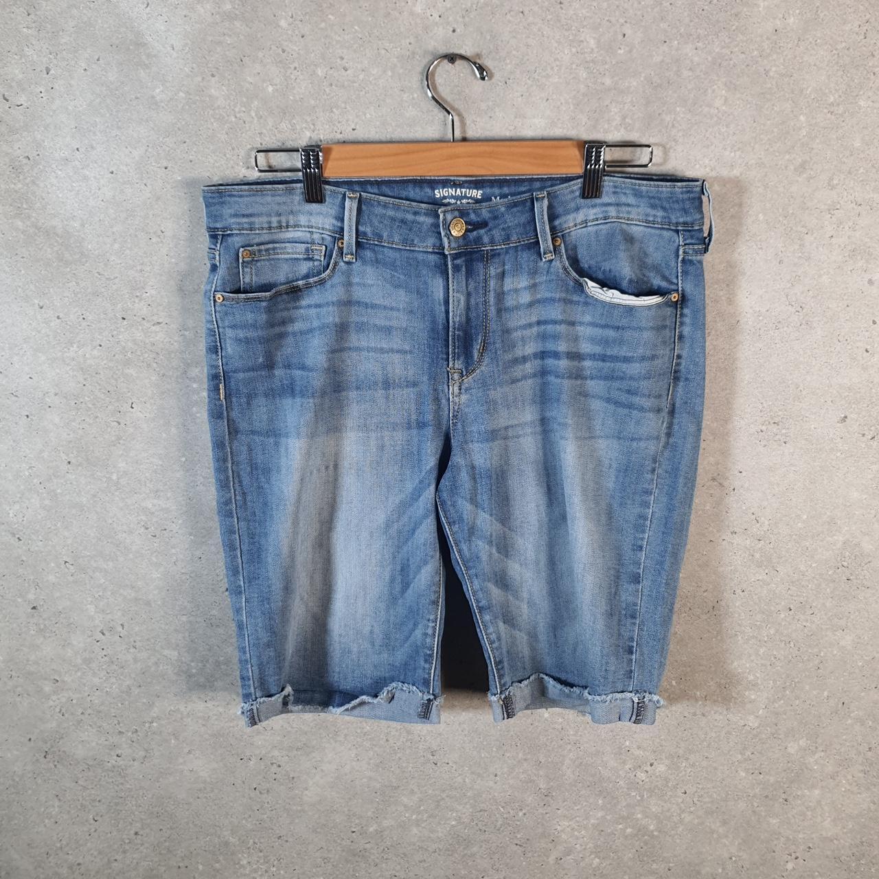 Vintage Levi’s Cut Off Baggy Shorts Jorts Cargo Womens W31 Blue Relaxed Denim