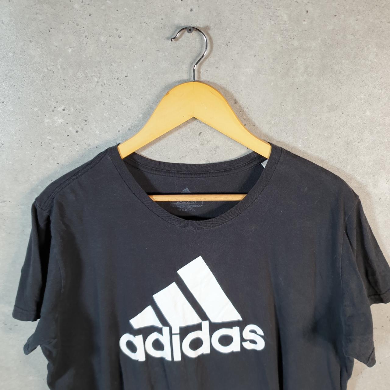 Vintage Adidas Amplifier T Shirt Shirt Men’s Small Black Three Stripes Logo Athletic C9776