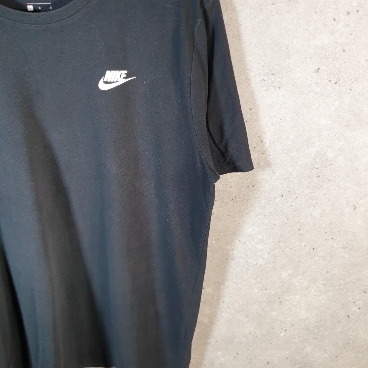 Vintage Nike Spellout Dri Fit T Shirt Men’s Large Black Logo Swoosh Athletic