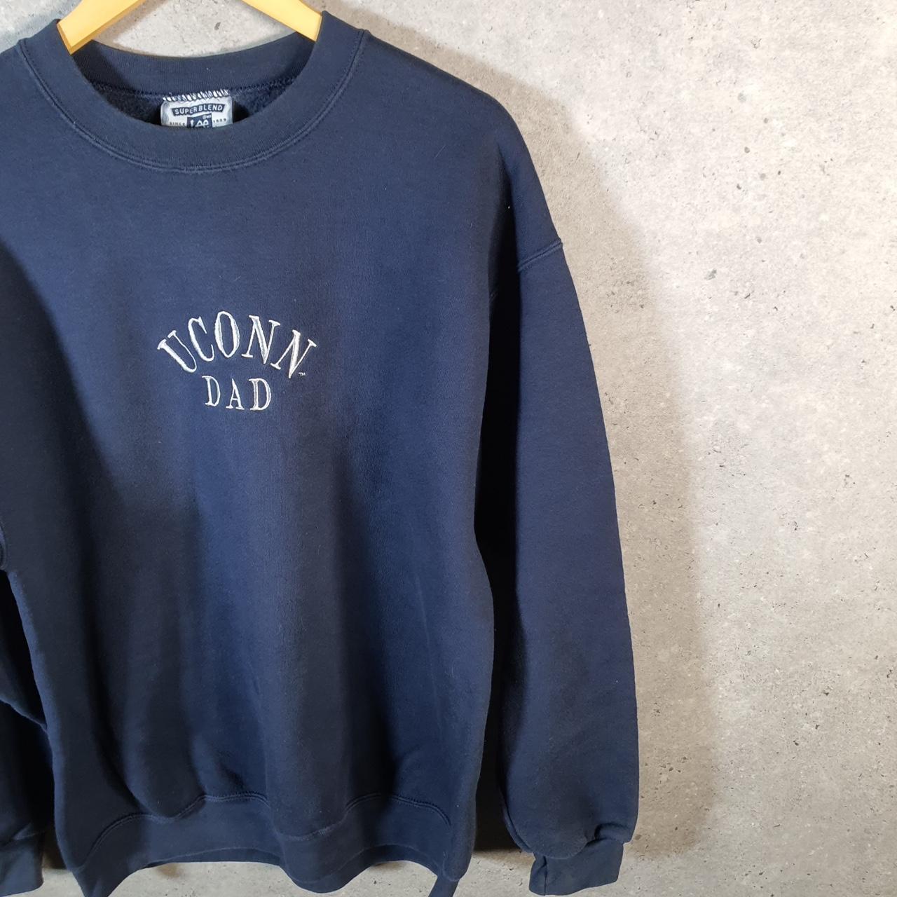 Vintage Lee Super Blend Sweatshirt Men’s Large Navy Blue USA Uconn Dad