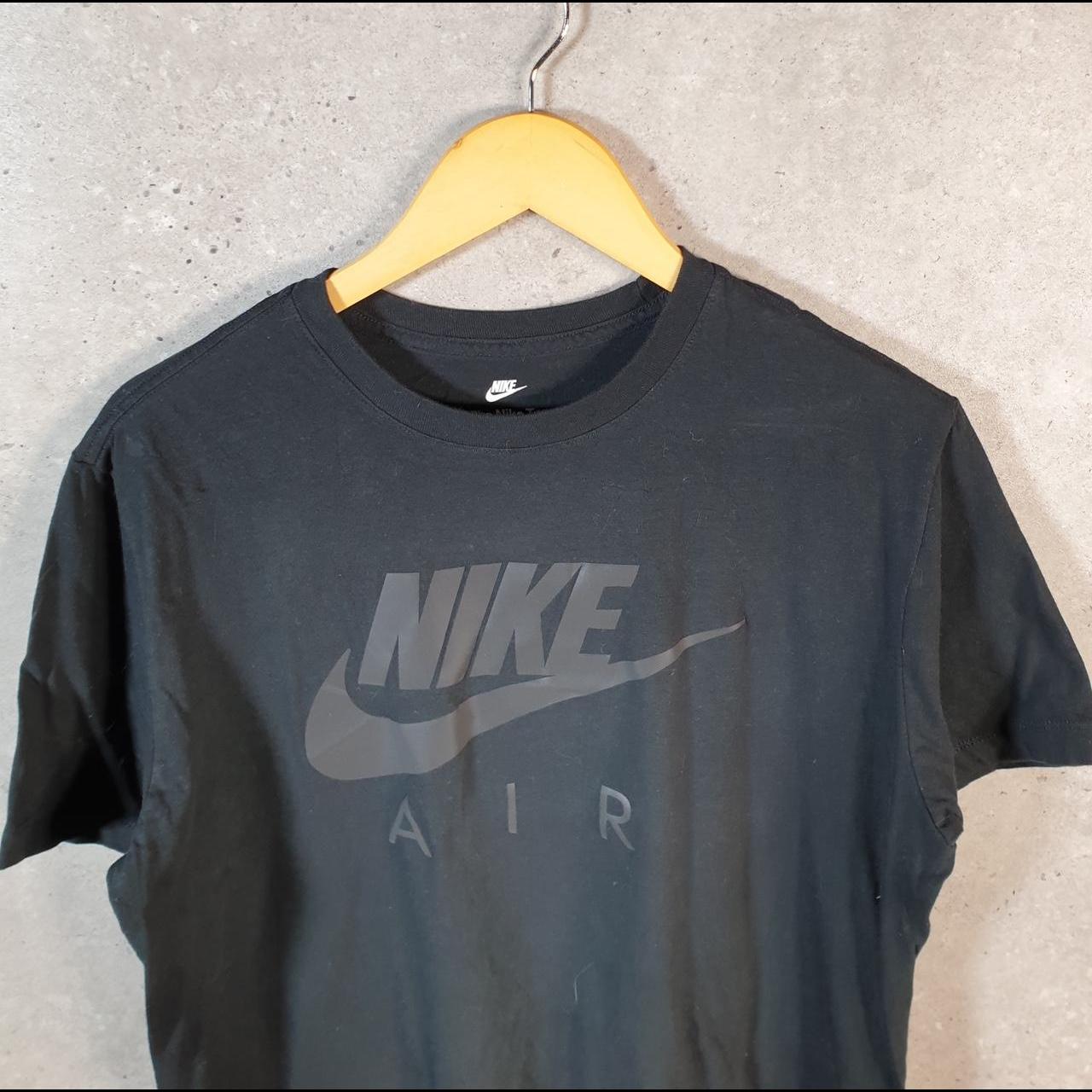 Vintage Nike Spellout Club T Shirt Men’s Medium Black Logo Swoosh Athletic C9783